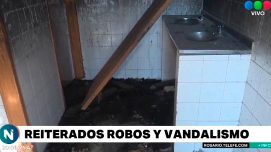 Vandalismo y destrozos en un club vecinal de la zona sur