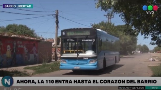 La línea 110 vuelve a ingresar al barrio Libertad