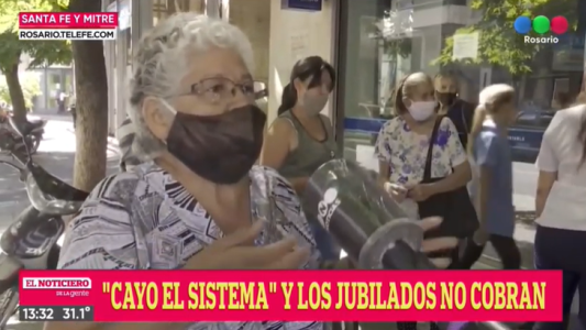 Los jubilados fueron a cobrar, pero se volvieron con las manos vacías