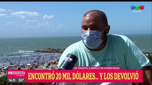 Un taxista encontró 20 mil dólares y los devolvió