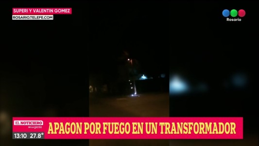 VIDEO: Explosión y apagón en un transformador