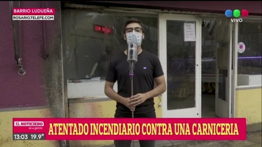 Prendieron fuego una carnicería