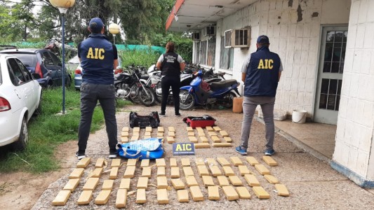 Secuestraron 70 kilos de marihuana y detuvieron a dos narcotraficantes en Santa Fe