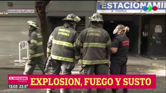 Incendio en el centro de Rosario