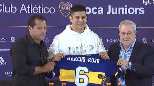 Boca presentó a Marcos Rojo, primer refuerzo para esta temporada