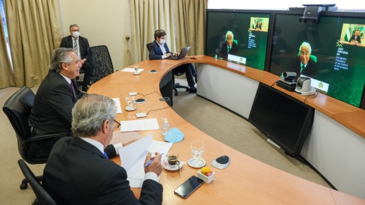 Alberto Fernández se reunió con el primer ministro de Portugal, Antonio Costa