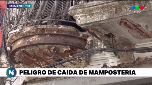 Alertan por balcones y mampostería con peligro de derrumbe