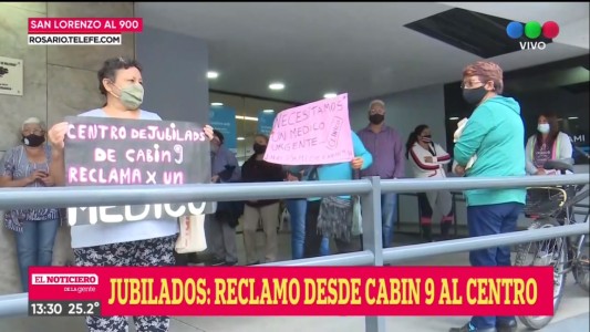 PAMI: Protestas y reclamos por un médico en el Centro de Jubilados de Cabin 9