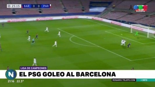 Con tres goles de Mbappé, el PSG goleó al Barcelona por la ida de los octavos de final de la Champions League