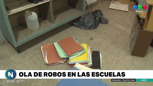 15 robos a escuelas en 17 días de febrero