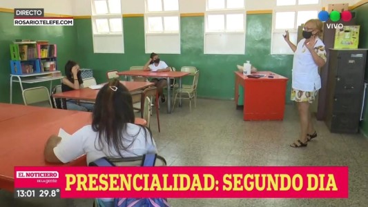 Cómo el segundo día de clases en la Escuela 1326