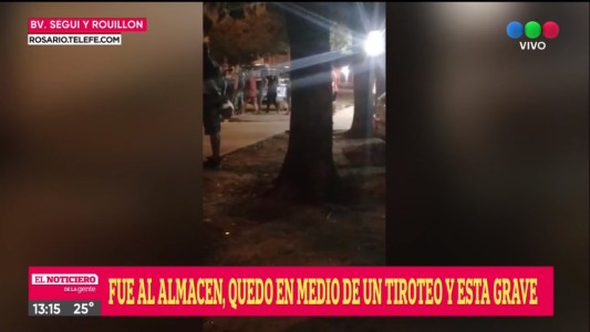 Más balas: un joven quedó en medio de un tiroteo mientras compraba en un almacén y está grave