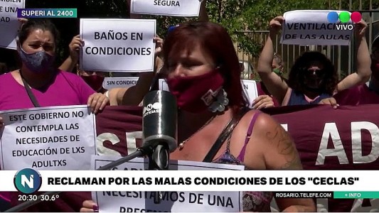 Escuelas de adultos con problemas edilicios, falta de agua e inseguridad