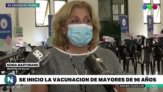 Martorano en La Rural: "Santa Fe es la única provincia que priorizó a los mayores de 90 años"