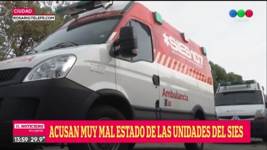 Trabajadores de la salud reclaman por las malas condiciones de las ambulancias del SIES