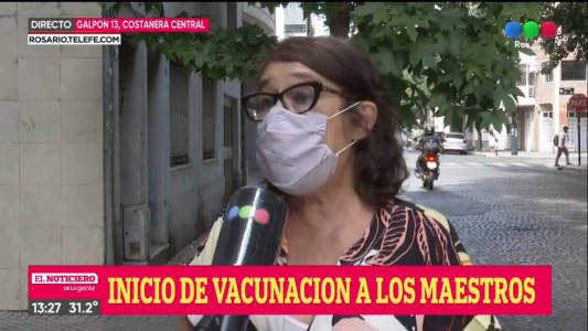 Hoy comienza la vacunación a docentes en Rosario y Santa Fe