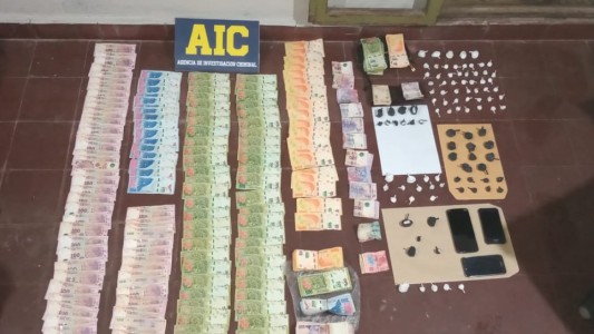 La Brigada Antinarcóticos de la AIC secuestró 223 gramos de cocaína en Rafaela