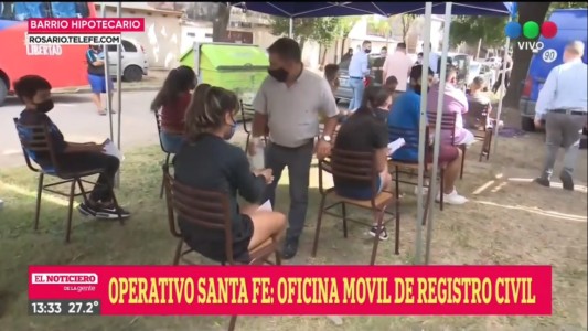 Realizaron un operativo para el registro civil en los barrios