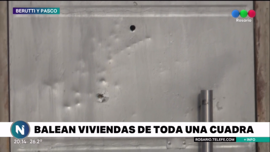 Ráfaga de balas en toda una cuadra