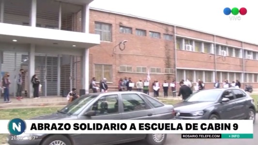 Abrazo solidario en escuelas de Cabín 9: piden mayor seguridad