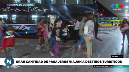 Semana Santa: importante movimiento de micros y turistas en la Terminal de Ómnibus