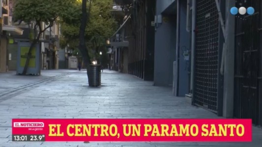 Contrastes de feriado: centro vacío y desolado, pero con movimiento desde temprano en La Florida