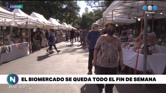 Arrancó el BioMercado y se queda todo el fin de semana