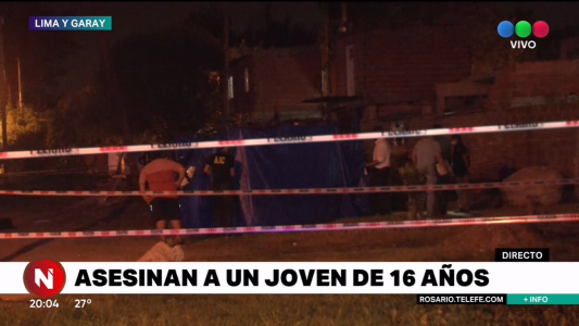 Asesinaron a un joven de 16 años, en un ataque a quemarropa