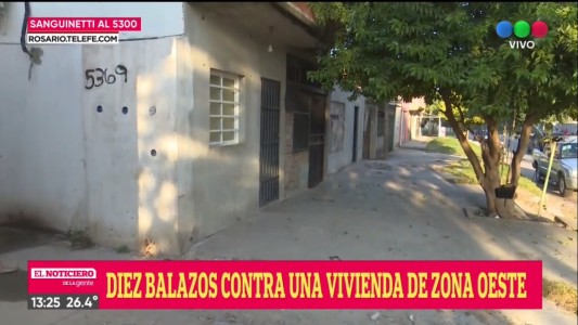 Feroz balacera frente a una vivienda en Sanguinetti 5300