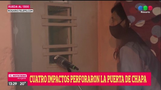 Zona sur: balearon la casa cuya fachada fue quemada ayer