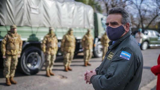 Defensa instaló una carpa de campaña en el Hospital San Carlos de Casilda