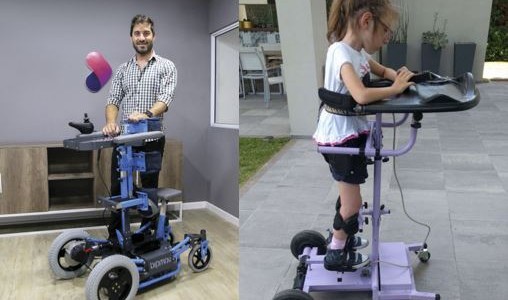 Un joven entrerriano creó un bipedestador motorizado para niños con funciones motoras reducidas