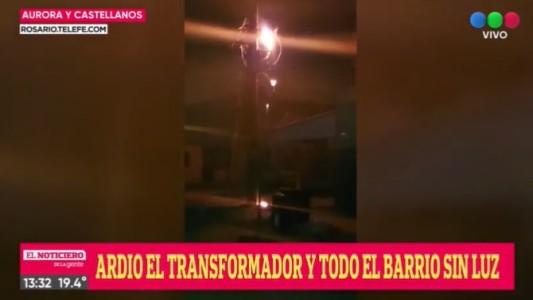 Un transformador se incendió y dejó sin luz a un barrio