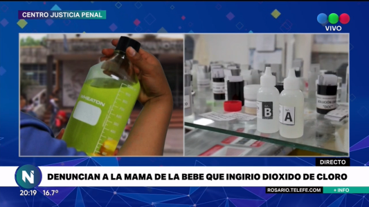 Beba en grave estado tras tomar dióxido de cloro en mamadera