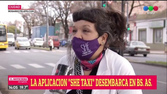 La app rosarina She Taxi desembarcó en Capital Federal