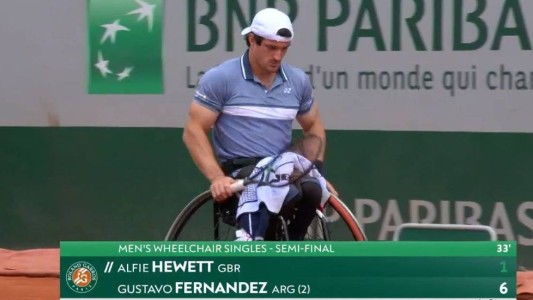 Gustavo Fernández se quedó a las puertas de una nueva final de Roland Garros