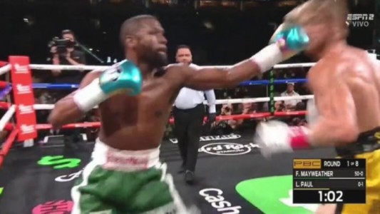 Mayweather volvió para pelear con un youtuber al que no pudo noquear