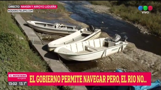 El gobierno permite navegar, pero el río no