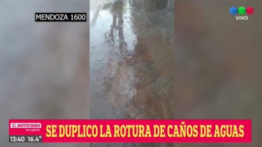 Se duplicaron las roturas de caños de agua por variaciones en la presión