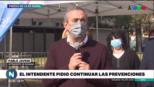 El intendente Javkin pidió continuar con las prevenciones