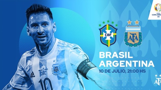 Desde las 21, la gran final de la Copa América: Argentina se medirá ante Brasil