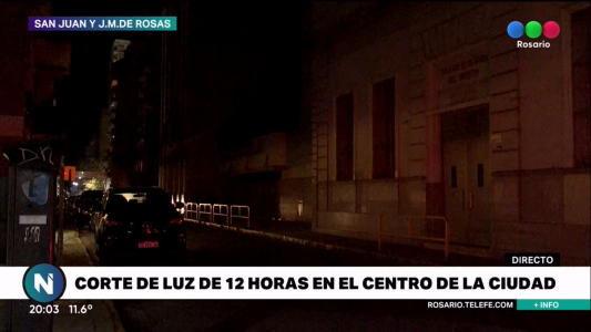 Corte de luz de 12 horas en el centro de la ciudad