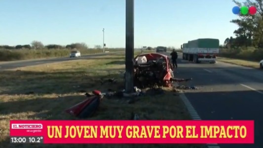 Feroz accidente en la autopista a Santa Fe