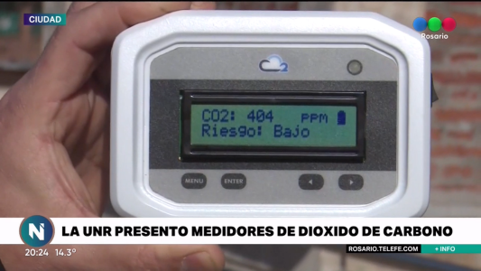 La UNR presentó medidores de dióxido de carbono