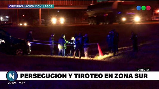 Dos delincuentes se tirotearon con la policía tras una persecución de película