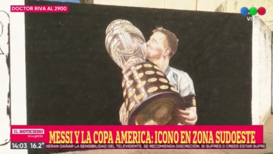Otro impactante mural en homenaje a Messi, ahora en barrio Alvear