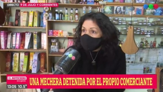 Detuvieron a la mechera que había sido retenida por un comerciante.