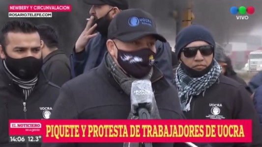 Trabajadores de UOCRA cortaron la Jorge Newbery por el posible despido de 30 trabajadores