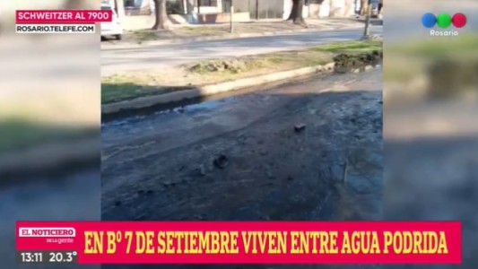 Vecinos denuncian que el barrio 7 de Septiembre está tapado de aguas servidas