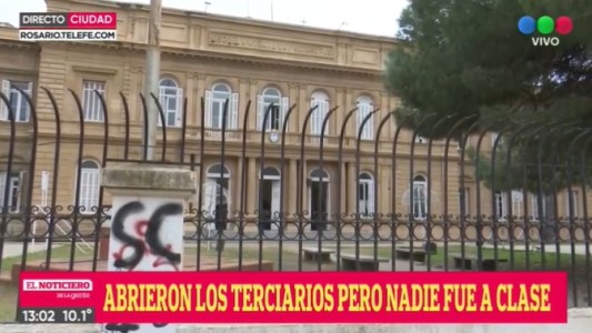 Vuelta a clases para los terciarios, pero en algunos casos no fue nadie